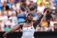 Stephens at the 2024 Australian Open.
